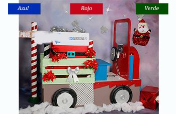 Colores vestuario navidad camión papa noel